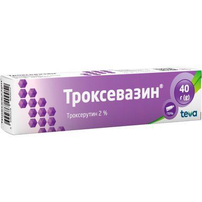 ТРОКСЕВАЗИН ГЕЛЬ 2% 40Г 4043 фото