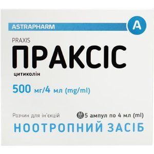 Праксис раствор для инъекций по 500 мг, 5 ампул по 4 мл 625192 фото