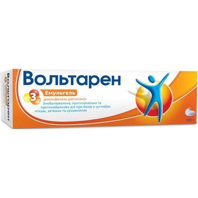 ВОЛЬТАРЕН ЭМУЛЬГЕЛЬ1%100Г ТУБА 193148 фото