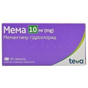 Мема табл.в / пл.об. 10мг N30 (10х3) 137325 фото