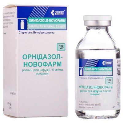 Орнидазол-Новофарм раствор для инфузий по 5мг/мл, 100 мл 484582 фото