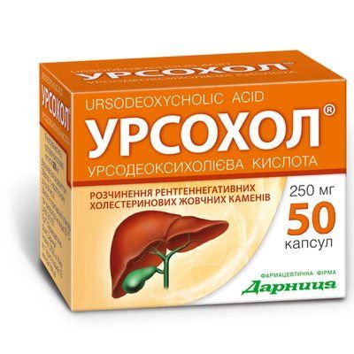 Урсохол капс. 0.25г N50 (10х5) 56338 фото