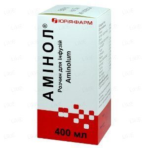 Аминол раствор для инфузий в бутылке, 400 мл 33374 фото