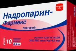 Надропарин-Фармекс раствор для инъекций, 9500 МЕ анти-Ха/мл, по 0,4 мл в шприце (3822 МЕ анти-Ха/0,4 мл), 10 шт. 326772 фото
