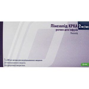 Лінезолід КРКА р-н д / інф.2мг / мл 300мл систем.д / внутрішньовен.введ.№1 * 442296 фото