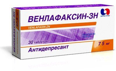 Венлафаксин-ЗН табл. 75мг N30 (10х3) бліст. 295266 фото