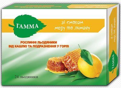 ГАММА ЛЕД.ОТ КАШЛЯ МЕД/ЛИМ#24 303705 фото