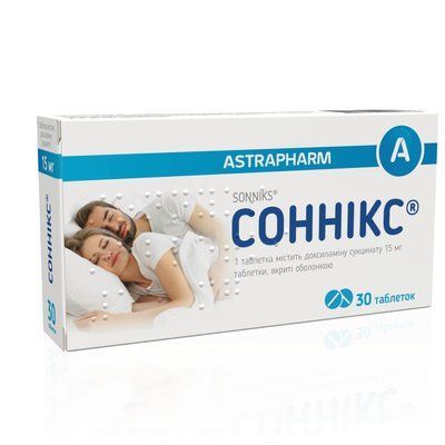 Соннікс табл. в / об. 15мг N30 (10х3) 135817 фото